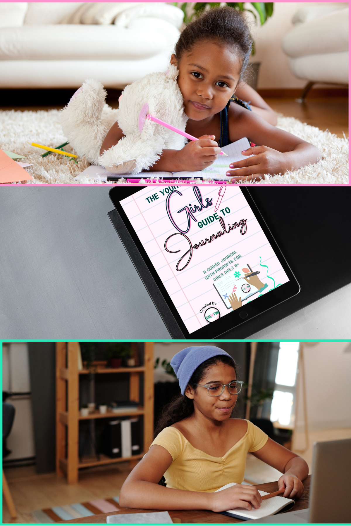 The Young Girls Guide to Journaling — Digital Download | Guided Journal with Prompts for Girls Ages 8+