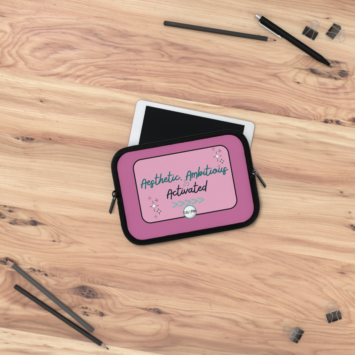 Cute Laptop Sleeve | Aesthetic | Girls In Tech | Stylish Laptop Case, Gift for Students, Pink Sleeve for Laptops, Modern Accessories