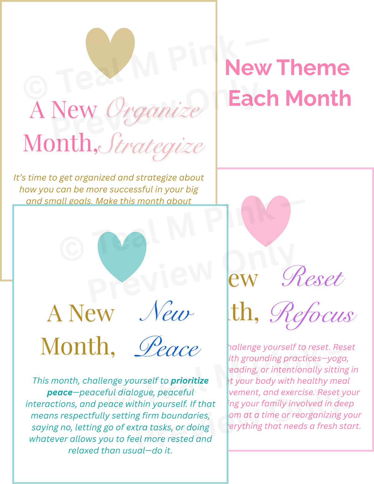 From Chaos to Calm: Motherhood Guided Journal & 18-Month Planner | Digital Download PDF