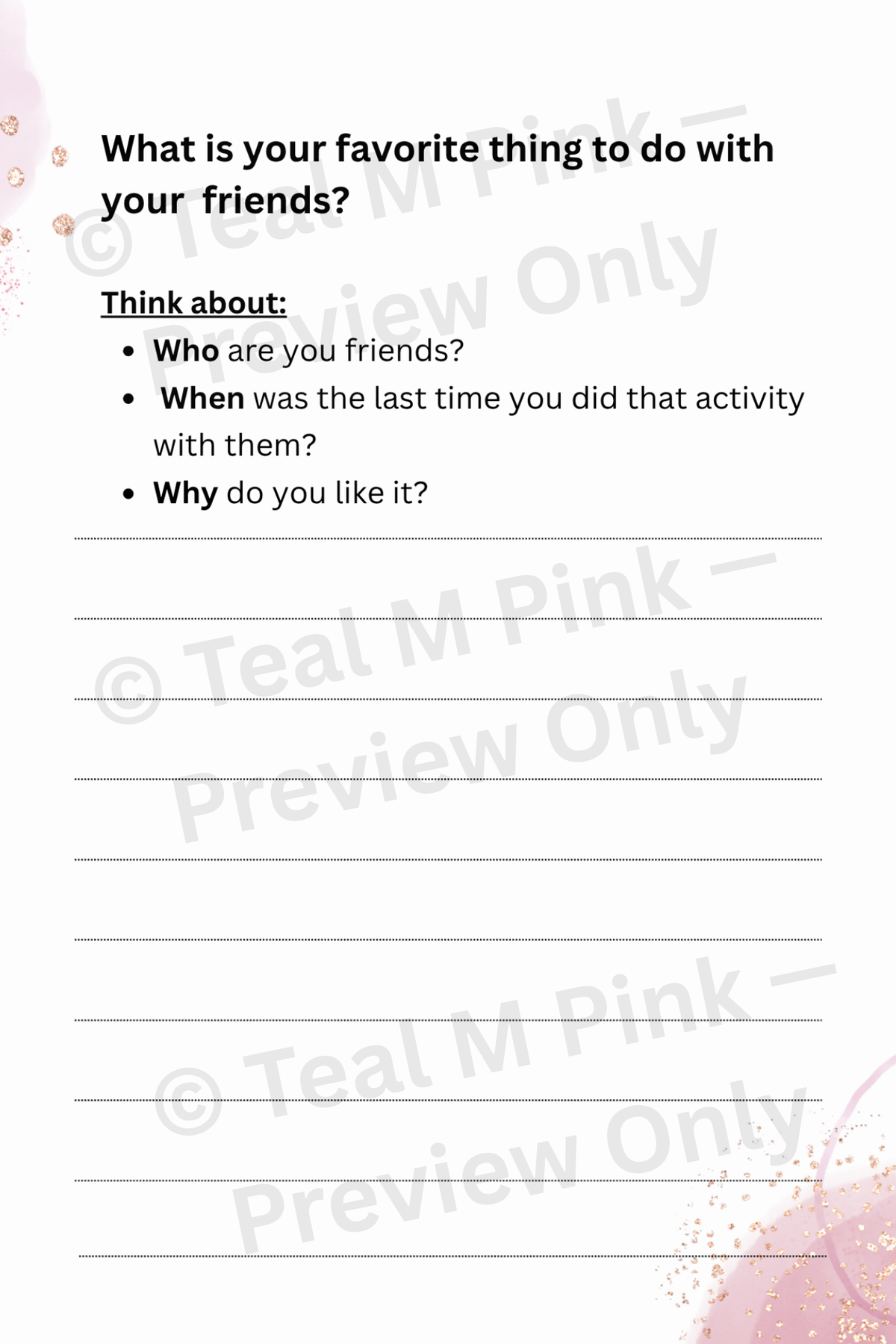 The Young Girls Guide to Journaling — Digital Download | Guided Journal with Prompts for Girls Ages 8+