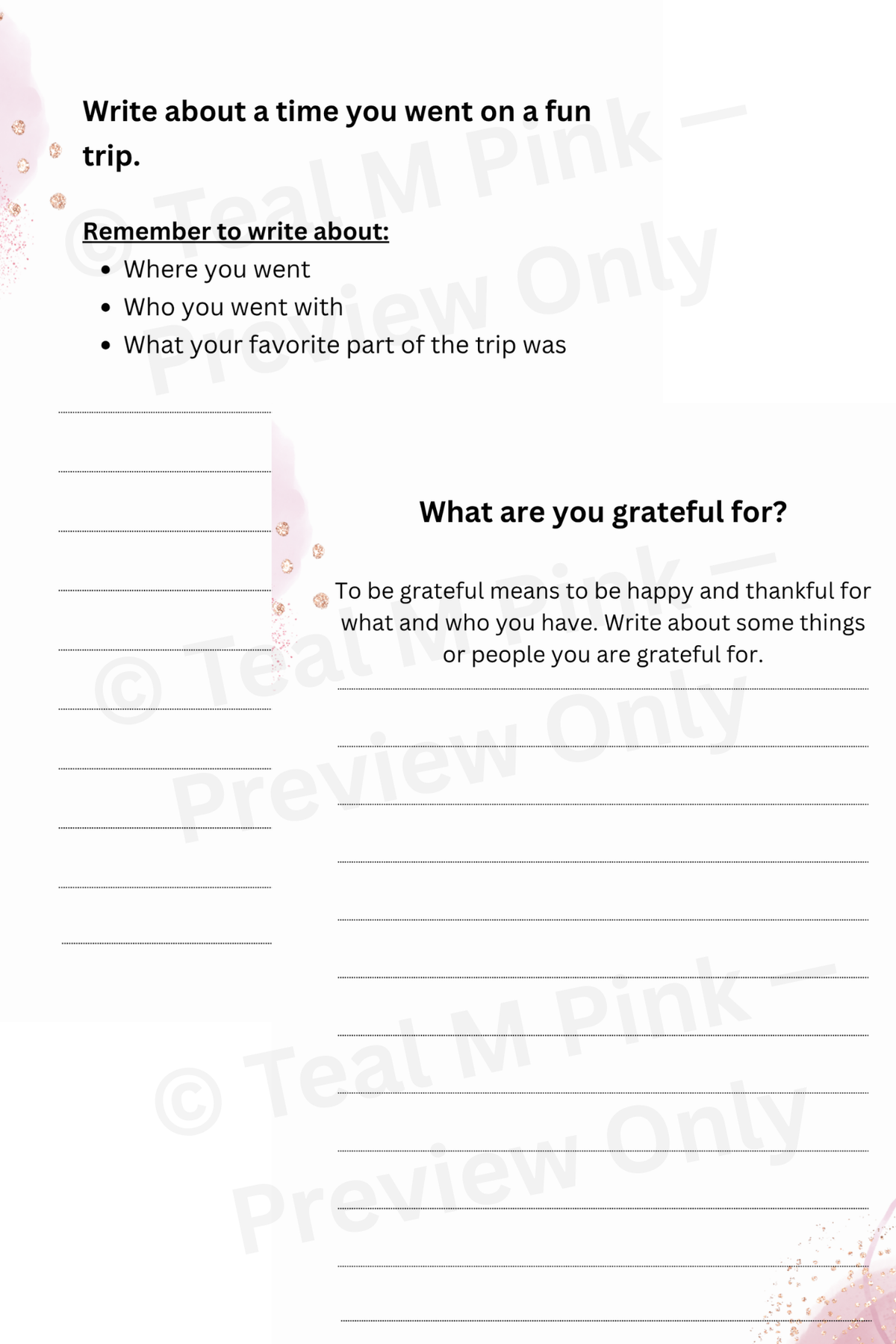 The Young Girls Guide to Journaling — Digital Download | Guided Journal with Prompts for Girls Ages 8+